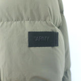 Yves Salomon ARMY Convertible Down Puffer Coat Green Size 38 Hooded Vest NEW