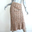 Anine Bing Bar Midi Skirt Beige Python Print Silk Charmeuse Size Extra Small NEW