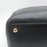 Chanel 2008 Cerf Executive Shopper Tote Black Caviar Leather Medium Shoulder Bag