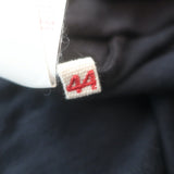 Marni Asymmetric Ruffled-Back Tee Black Cotton Jersey Size 44 Short Sleeve Top