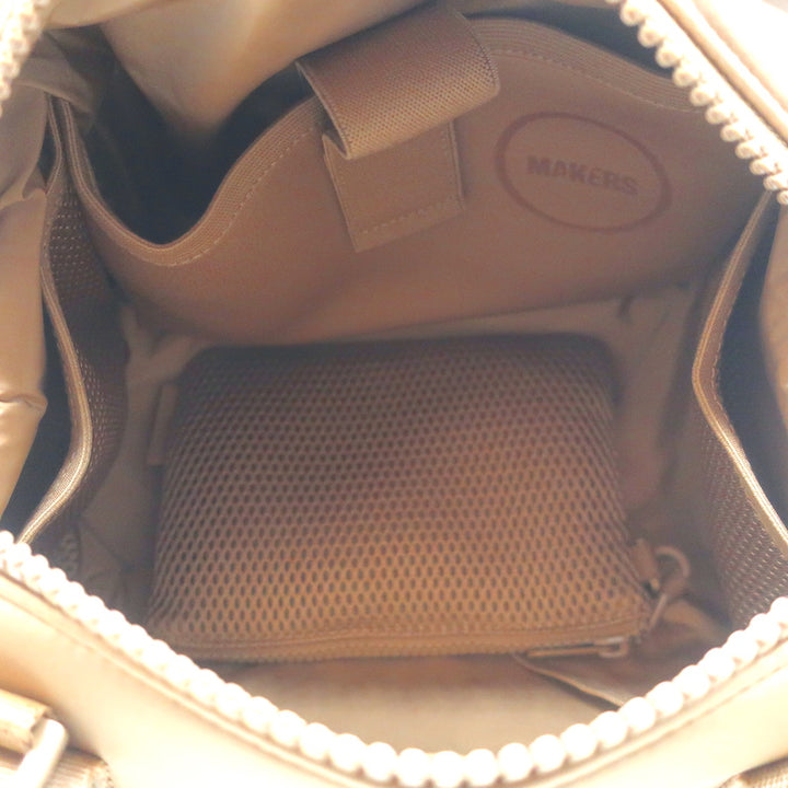 Dagne Dover Small Landon Carryall Bag Camel Neoprene NEW