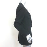 Vanessa Bruno Blazer Black Virgin Wool Size 38 One-Button Jacket