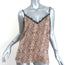 Anine Bing Lace-Trim Cami Beige Python Print Silk Charmeuse Size Small NEW