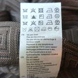 Sandro Pleated Skort Gael Brown Jacquard Size 36 Layered Shorts