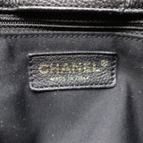 Chanel 2008 Cerf Executive Shopper Tote Black Caviar Leather Medium Shoulder Bag
