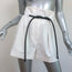 3.1 Phillip Lim Origami Pleated Shorts White Stretch Cotton Size 0 NEW