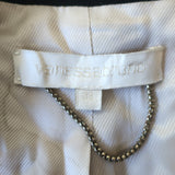 Vanessa Bruno Blazer Black Virgin Wool Size 38 One-Button Jacket