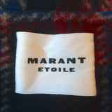 Isabel Marant Etoile Gabriel Plaid Coat Red/Blue Wool-Blend Size 34