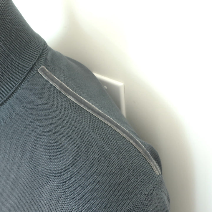 Tom Ford Turtleneck Sweater Teal Silk-Wool Size 54