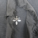 Faith Connexion Embellished Ruffled Sweatshirt Dress Black Cotton Size Small