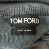 Tom Ford Turtleneck Sweater Teal Silk-Wool Size 54