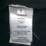 Faith Connexion Embellished Ruffled Sweatshirt Dress Black Cotton Size Small