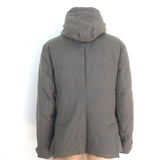 Brunello Cucinelli Hooded Puffer Coat Brown Wool-Cashmere Size Extra Large