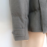 Brunello Cucinelli Hooded Puffer Coat Brown Wool-Cashmere Size Extra Large