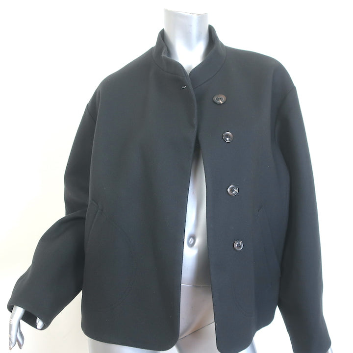 Soeur Taos Double-Faced Jacket Anthracite Wool-Cashmere Size 2