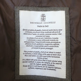 Brunello Cucinelli Hooded Puffer Coat Brown Wool-Cashmere Size Extra Large