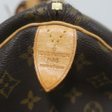 Louis Vuitton Monogram Keepall 60 Duffle Bag Brown Leather-Trim Canvas