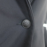 Rag & Bone Zip-Pocket Blazer Black Stretch Nylon Size 2 One-Button Jacket