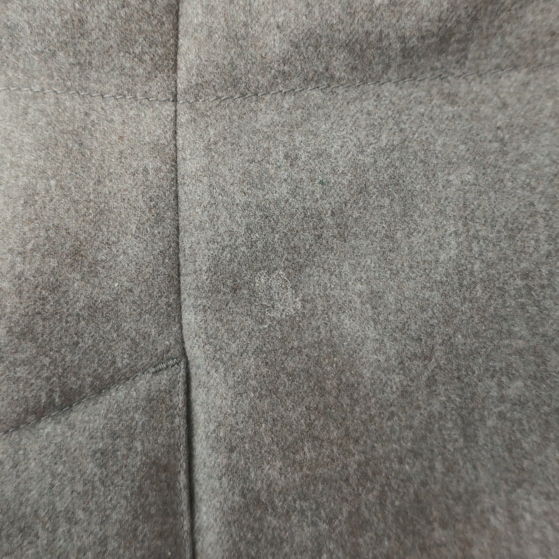 Brunello Cucinelli Hooded Puffer Coat Brown Wool-Cashmere Size Extra Large