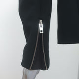 Rag & Bone Zip-Pocket Blazer Black Stretch Nylon Size 2 One-Button Jacket