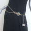 Chanel A18 Leather Bow & Pearl-Embellished CC Chain Belt 36