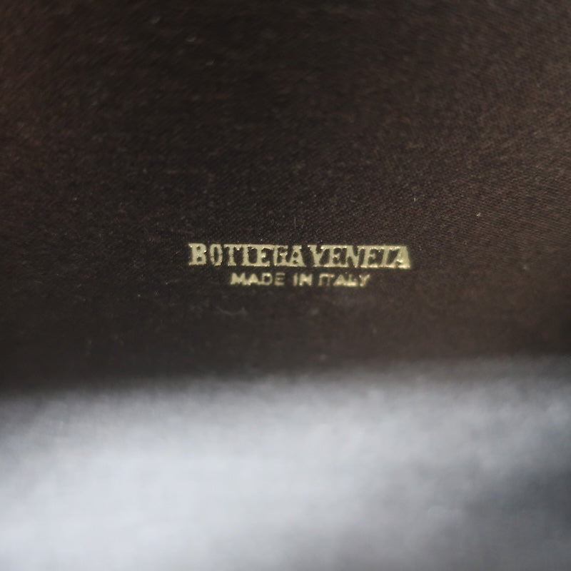 Vintage Bottega Veneta Lizard Skin Box Clutch Black