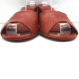 Cortana Juno Mules Brandy Red Leather Size 41.5 Open Toe Sandals