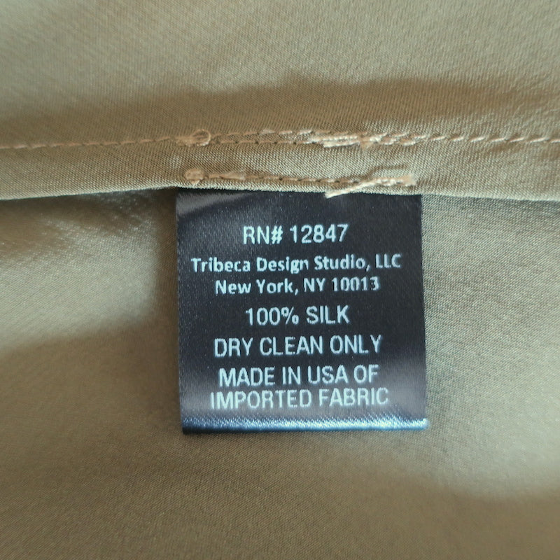 Nili Lotan Short Cami Slip Dress Olive Silk Satin Size Small NEW