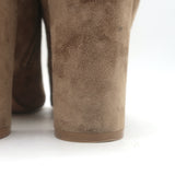 Gianvito Rossi Piper 85 Pointed Toe Ankle Boots Beige Suede Size 40