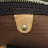 Louis Vuitton Monogram Keepall 60 Duffle Bag Brown Leather-Trim Canvas