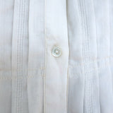 Nili Lotan Estelle Button-Up Blouse Cream Size Extra Small 3/4 Sleeve Top NEW