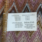 Missoni Lurex Zig Zag Knit Mini Tank Dress Gold/Multicolor Size 42 NEW