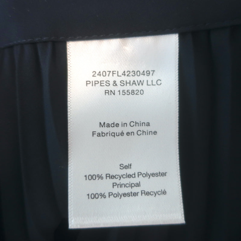 Veronica Beard pleated midi skirt in navy, gently pre-owned authentic designer piece, size 0