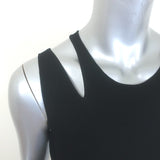 Helmut Lang Slash Rib Tank Dress Black Size Small
