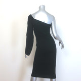 Solace London The Fiorella One-Shoulder Stretch Knit Dress Black Size US 4