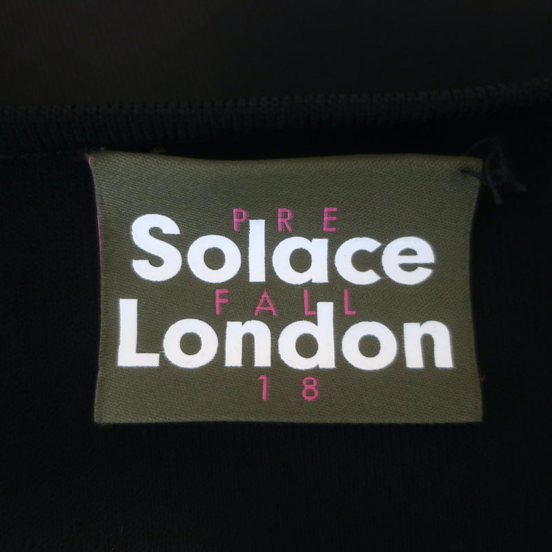 Solace London The Fiorella One-Shoulder Stretch Knit Dress Black Size US 4