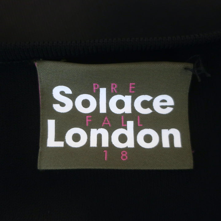 Solace London The Fiorella One-Shoulder Stretch Knit Dress Black Size US 4