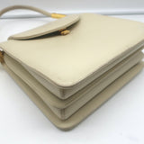 Judith Leiber Small Flap Bag Cream Leather