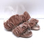 Nicholas Kirkwood Courtney Ruched Velvet Flat Slide Sandals Blush Size 38