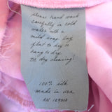 Raquel Allegra Long Sleeve Swing Dress Pink Tie Dye Silk Size 1