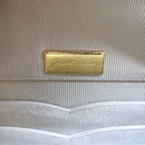 Judith Leiber Small Flap Bag Cream Leather