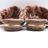 Nicholas Kirkwood Courtney Ruched Velvet Flat Slide Sandals Blush Size 38