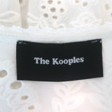The Kooples Broderie Anglaise Tie-Neck Blouse White Size 3 Long Sleeve Top