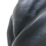 L'Agence Inez Cropped Leather Blazer Black Size 4