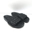 Loeffler Randall Sonnie Woven Slide Sandals Black Leather Size 8