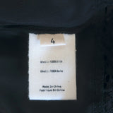 L'Agence Abby Tiered Maxi Dress Black Lace-Trim Washed Silk Size 4 NEW