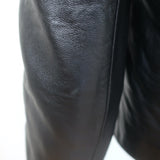 L'Agence Inez Cropped Leather Blazer Black Size 4