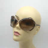 Roberto Cavalli Variscite 500 Crystal-Logo Butterfly Sunglasses Brown/Gold
