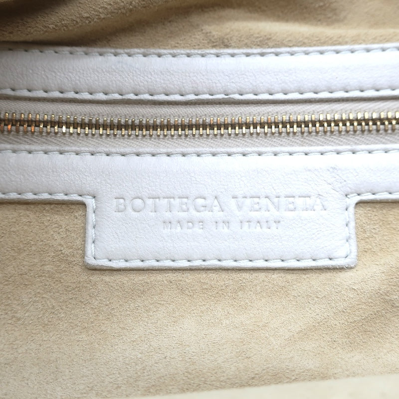 Bottega Veneta Medium Veneta Hobo Bag Cream Intrecciato Leather