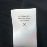 Veronica Beard Walker pleated blouse in navy with blouson sleeves, size 2, authentic pre-owned, gently worn